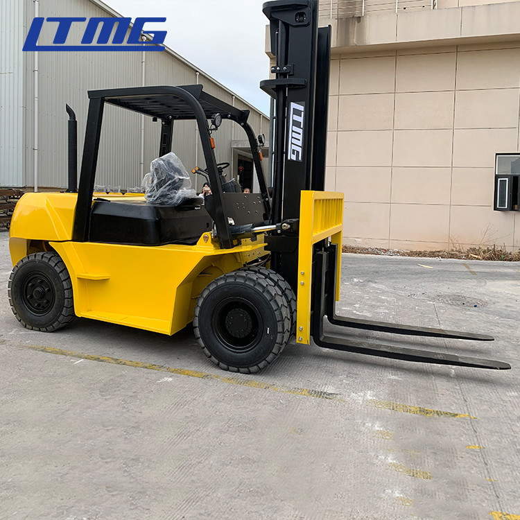 LTMG forklift 7t diesel forklift with three stage mast 4.8m lifting height