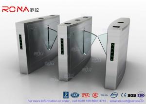 China Flap Barrier Gate Fingerprint Reader Turnstile Barrier Gate Acrylic Flap Barrier Turnstile wholesale