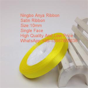 China Hot Sales Wholesale Polyester Satin Ribbon,solid colour,single face,double face,100% polyester,ribbon wholesale