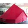 Buy cheap Red Color 5m Canvas Bell Tent With 4 Windows / Air Vents Fire Resistant from wholesalers