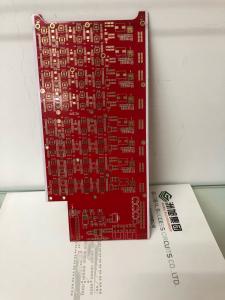 Red Solder Mask ENIG Double Sided PCB Design 2 Oz Copper Thickness For Automobile