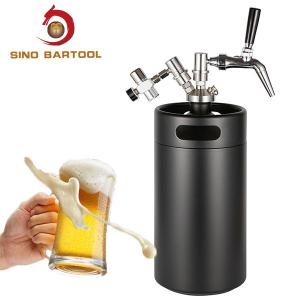 China Adjustable Ball Lock Mini Keg , 5 Liter Draft Beer Keg Dispenser on sale