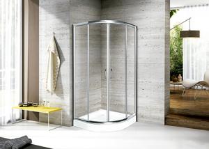 China Tempered Glass Sliding Bathroom Shower Enclosure Arc Shape  Aluminum Framed on sale
