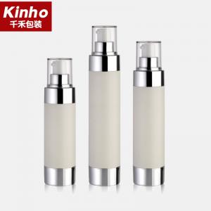 China 80-120ml Cosmetic Airless Bottle AS Cylindrical Empty Foundation Bottle With Pump Big Capacity wholesale