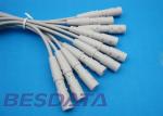 10 Leads EKG Cable Electrodes Adaptor Din 3.0 / Banana 4.0 Plug Conver To Snap