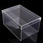 Wholesale transparent Clear Acrylic Shoe Box with lid