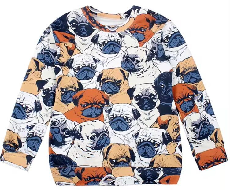 Custom Design All Over Print Youth Sublimation Sweatshirt 100% Polyester Pullover