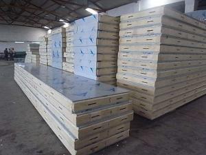 China Quake Proof PU PVC Polyurethane Metal Building Wall Panels With Stainless Steel wholesale