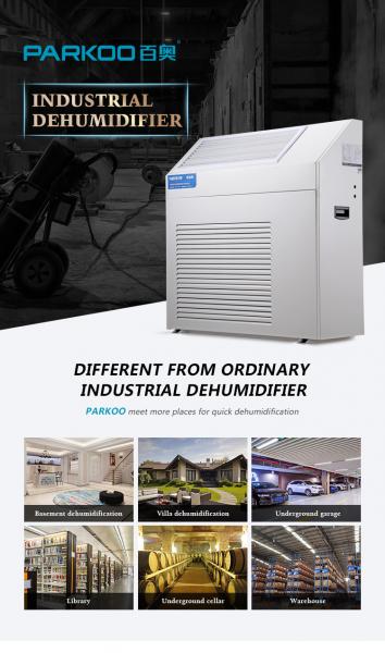 6Kg/H 2000W Commercial Wall Mounted Dehumidifier With Control Panel
