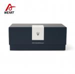 Surface Blue Art Paper Jewellery Presentation Boxes With Lid , Soft Touch