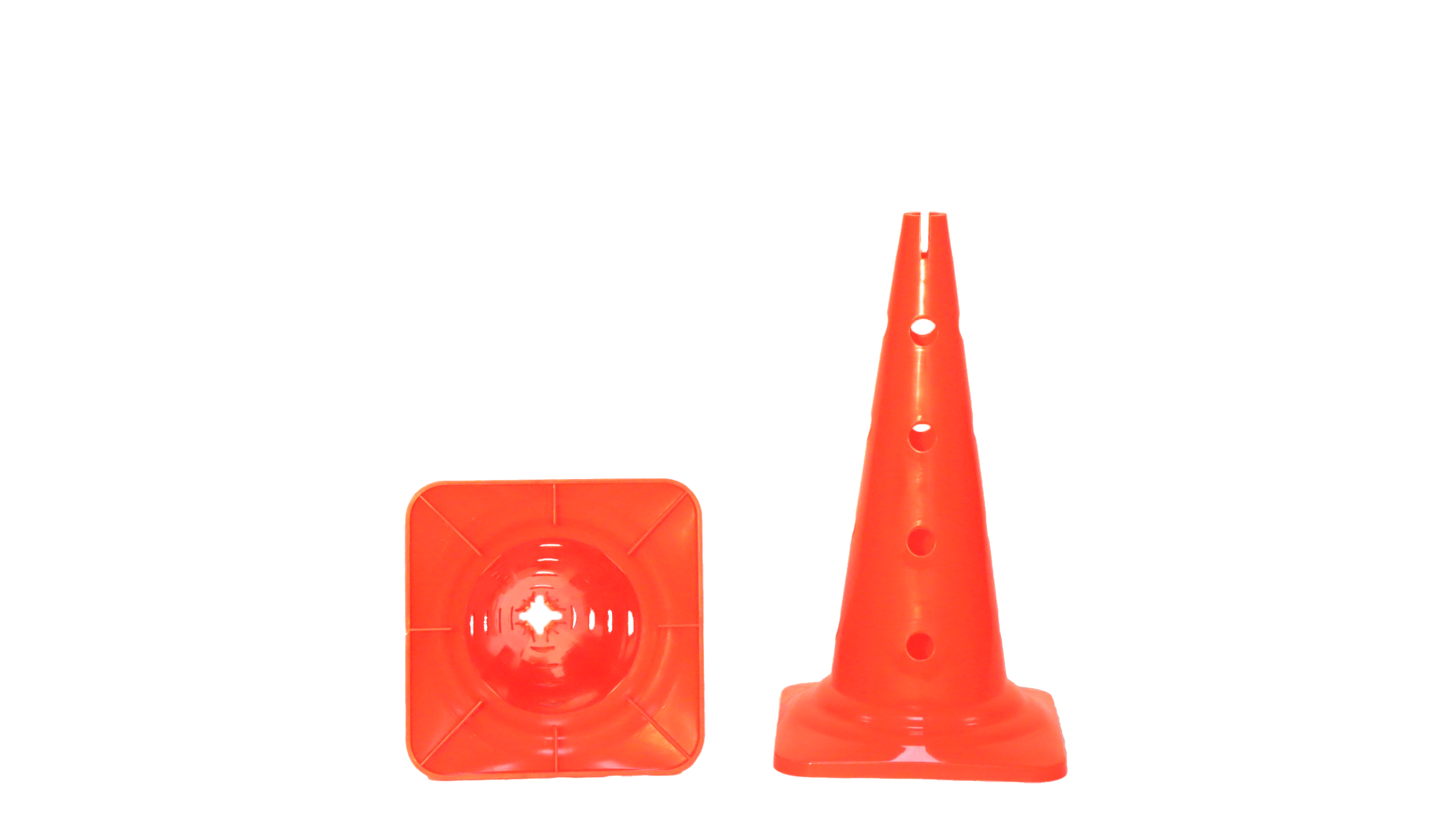 Agility Training Set Of Football Soccer Cones With Heat Transfer Film Printing