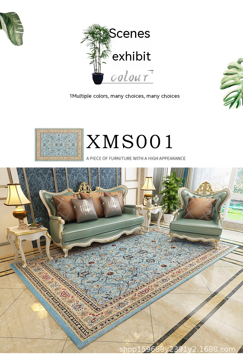 Custom Large Carpet Distressed Design BNon-Shedding Easy Care Mat Animal Print Style