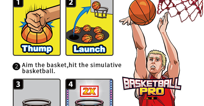 Basketball Mechanical Ticket Redemption Game Machine For 2 Players