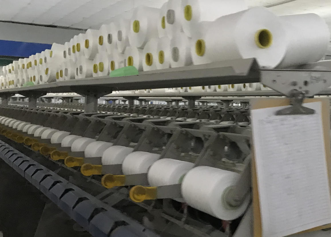 Polyester Staple Fiber 20/2 Spun Raw White Yarn For Clothing