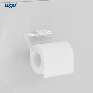 China Self Adhesive Wall Mount Bathroom Sets Clear Toilet Paper Roll Holder Stand on sale