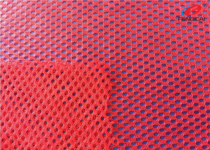 Customized Knit Big Hole Sports Mesh Polyester Fabric For Women Clothing
