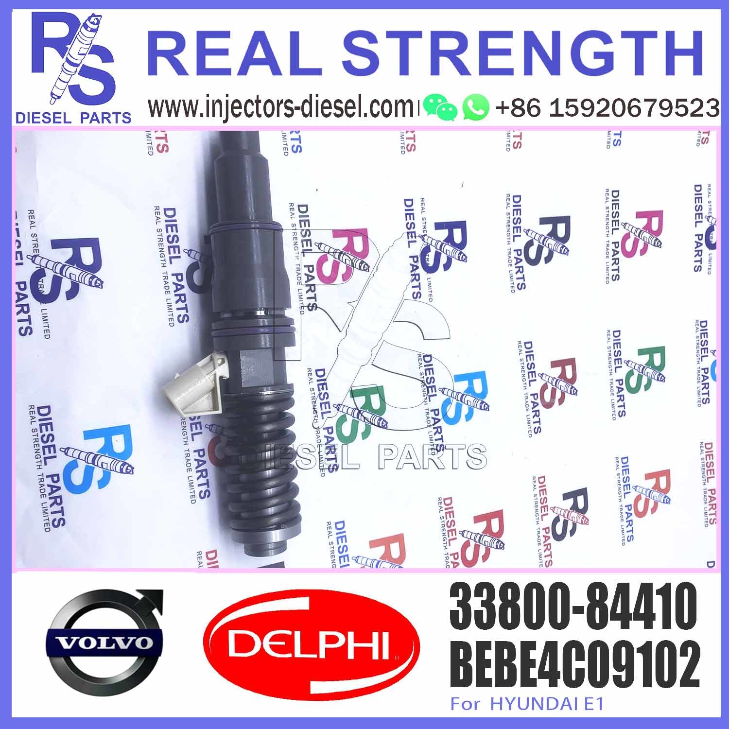 New Diesel Fuel Injector 33800-84410 BEBE4C09102 injector 33800-84410 for V-O-L-V HYUNDAI