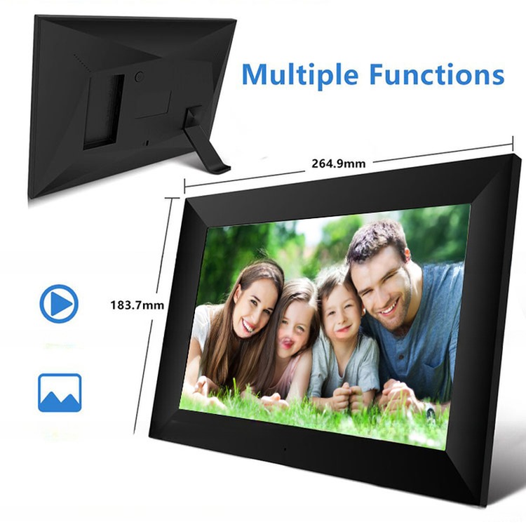 10.1" inch WIFI network cloud frame digital photo video frame with touchscreen support landscape & portrait mode