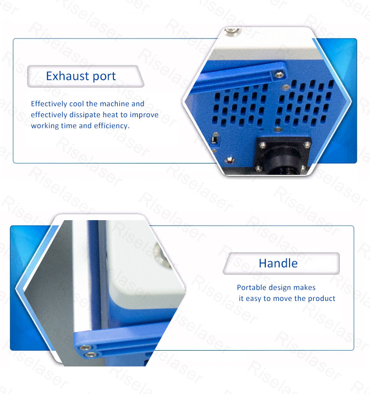 6KG Protable Animal Ear Tag Laser Marking Machine Fiber Laser Etching Machine 20w