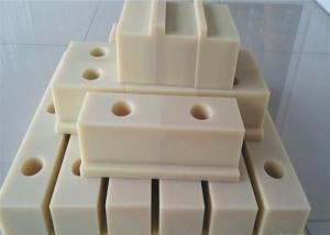 Cream color wear resistance PA66 plastic sliding blocks suitable for CNC