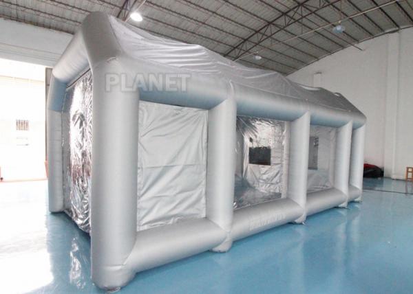 Portable Silver Custom Size Inflatable Car Workstation Spray Paint Booth Tan Spray Painting Booths For Cars