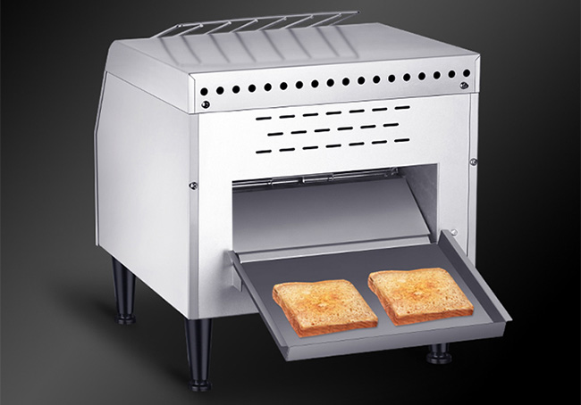 Small Bakery Product Making Machine Adjustable Chain Speed Bread Conveyor With Different Baking Effects