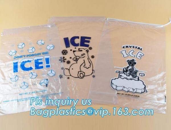 Virgin PE Reclosable Clear Flat Plastic Wicketted bag for packing food,Side Sealed Wicket Bag with Metal on the Blocked