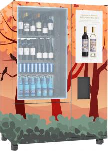 China Whiskey Multiple Payment Glass Bottle Vending Machine With Conveyor Elevator wholesale