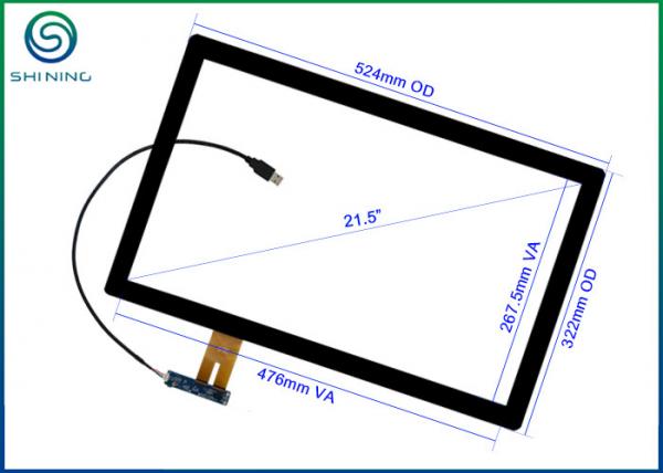 Quality 21.5" 16:9 USB Capacitive Touch Screen Supplied by Custom Touchscreen Manufacturer for sale