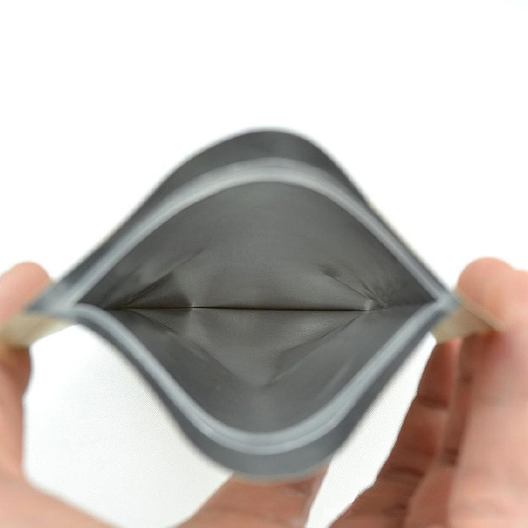 Aluminium Foil Laminated Brown Kraft Stand Up Pouch with Zipper