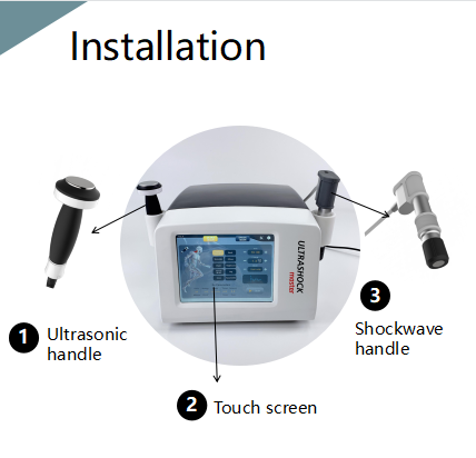 Pneumatic Ballistic 3W/CM2 Ultrasound Therapy Machine 4