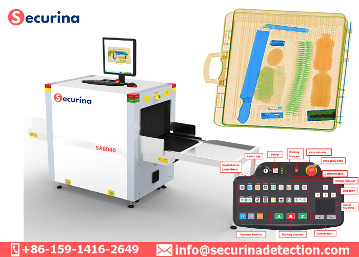 38-40AWG Security Screening X Ray Equipment Baggage Inspection Introscopes SA6040