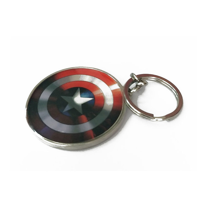 Captain America Personalised Metal Keyrings Cool Marvel Heroes For Gifts