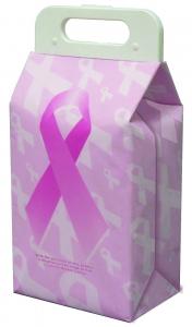 China Breast Cancer Awareness Koolit collapsible coolers Bag lifoam Pink ribbon wholesale