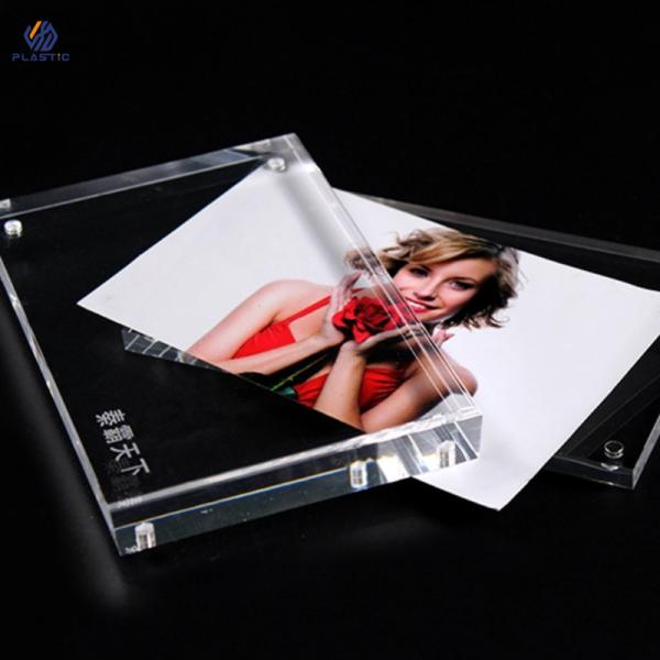 Quality Customized Logo Clear Acrylic Picture Frames With Strong Magnetic Adsorption for sale