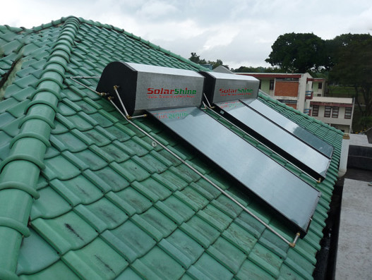 flat plate compact solar water heater 4