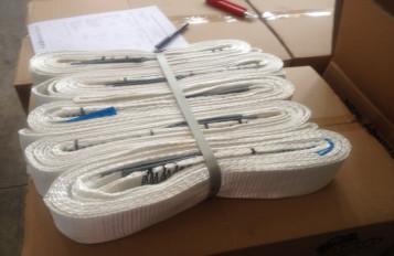 Safety Factor 5 To 1 Endless Webbing Sling 900kg White Color OEM Available
