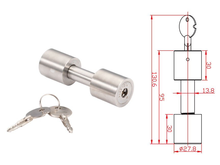Trailer Parts Stainless Steel Trailer Hitch Pin Lock with Design