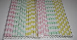 China 10mm party supplies paper straws on sale