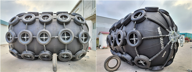 3.3x6.5m Marine Inflatable Fender Ship To Ship Inflatable Boat Buoy Synthetic Tire