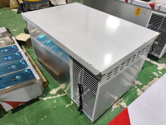 1.2M Commercial Undercounter Chiller Refrigerator Workbench For Kitchen Guangzhou Factory Stainless Steel Worktable