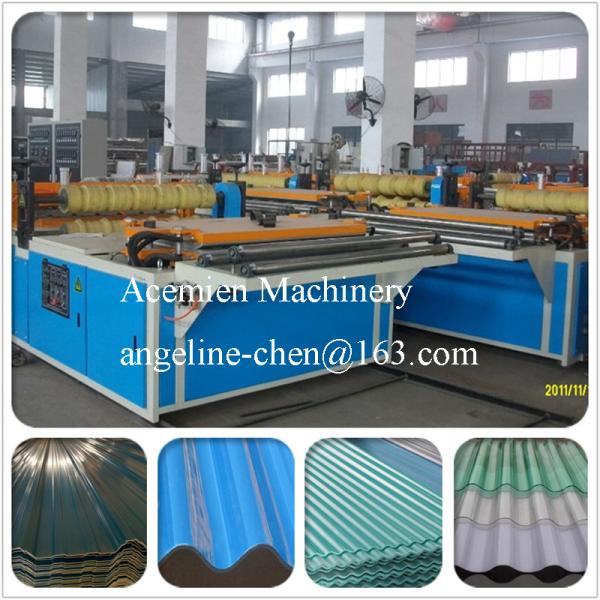 plastic PVC+ASA/PMMA wave roof tile roofing sheet extrusion machine production