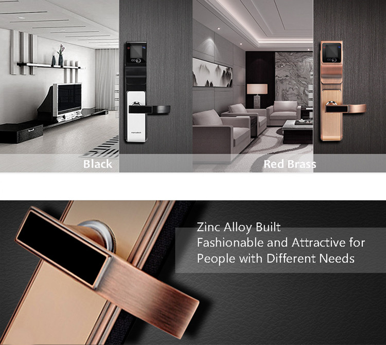 High Security Electronic Digital Door Lock , Smart Face Touch Screen Door Lock