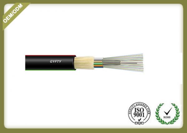 Quality Loose tube stranding GYFTY outdoor fiber optic cable with FRP with armid yarn for sale