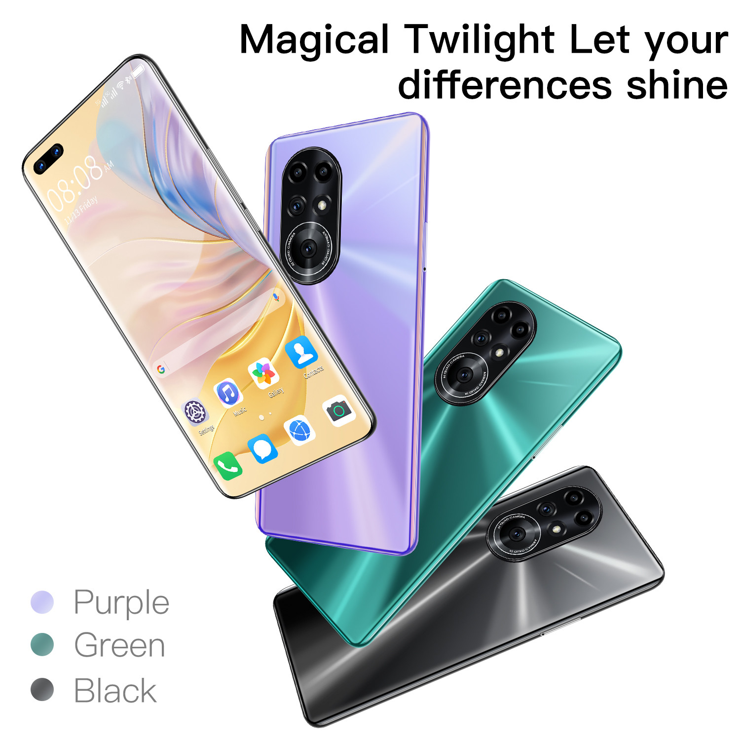 Novo8 Pro 7.3 Inch 5G Original Android SmartPhones HD face Recognition