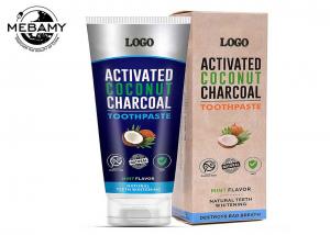 Natural Vegan Charcoal Toothpaste For Bad Breath Tooth Stains Removal And Whitening