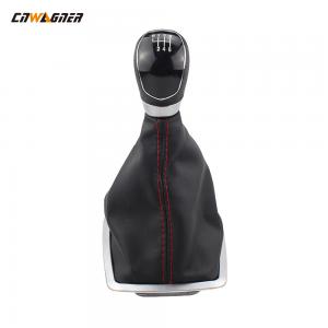 China Car Gear Shift Knob Acrylic Black Cap Red Line 6 Speed Universal For FORD FOCUS wholesale