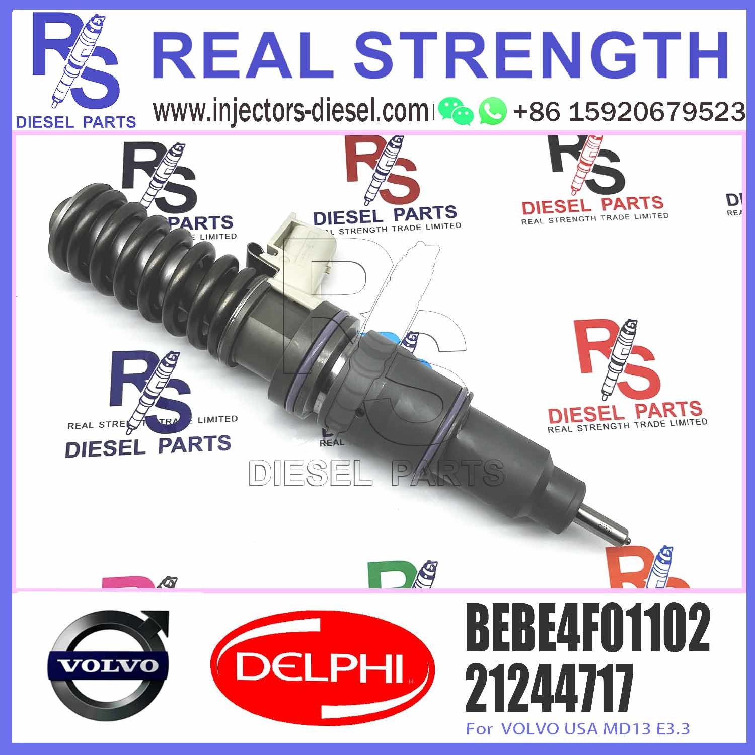 Fuel Injector 21244717 remanufacturing quality BEBE4F01001 BEBE4F01102 in stock