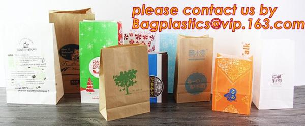 Customize Translucent Window, Brown Greaseproof Kraft Paper Bag, Special Opp