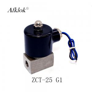 China 2 Way Lpg Gas Solenoid Valve 1 Inch Stainless Steel Low Pressure CE Certification wholesale